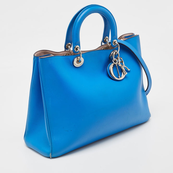 Top quality Dior Blue Leather Large issimo Shopper Tote