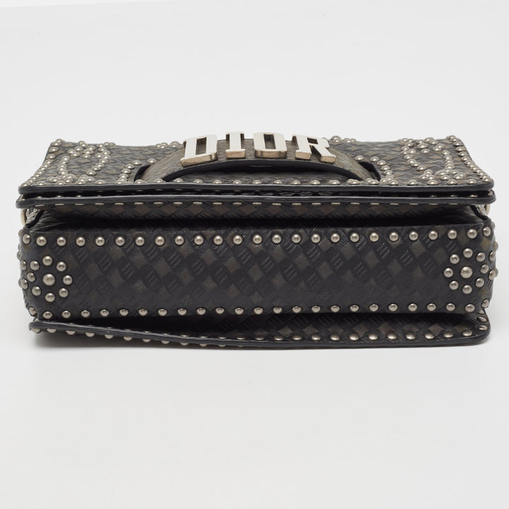Top quality Dior Green/Black Studded Leather Medium Dio[r]evolution J'A Chain Bag