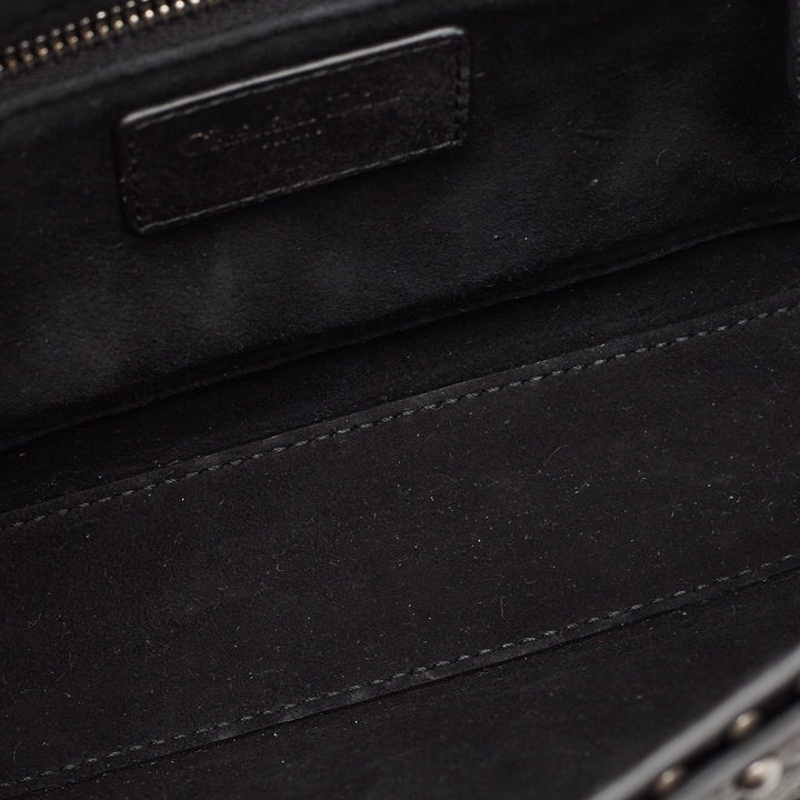 Top quality Dior Green/Black Studded Leather Medium Dio[r]evolution J'A Chain Bag