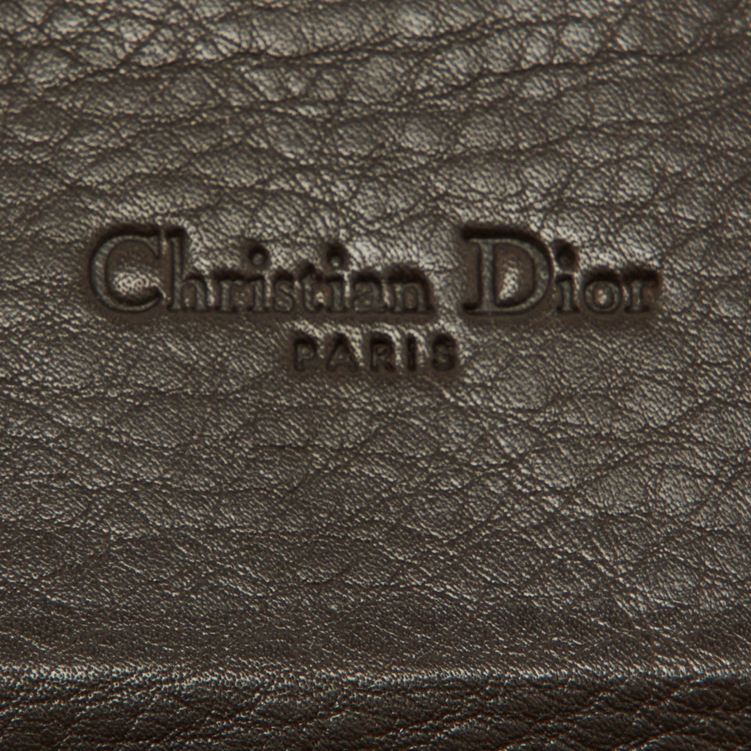 Top quality Dior Beige/Brown Oblique Canvas and Leather Flap Continental Wallet