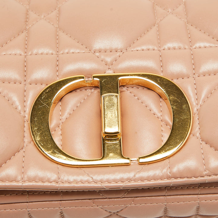 Top quality Dior Beige Quilted Leather Medium Caro Shoulder Bag