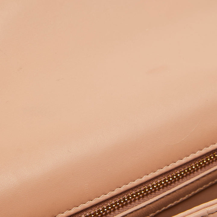 Top quality Dior Beige Quilted Leather Medium Caro Shoulder Bag