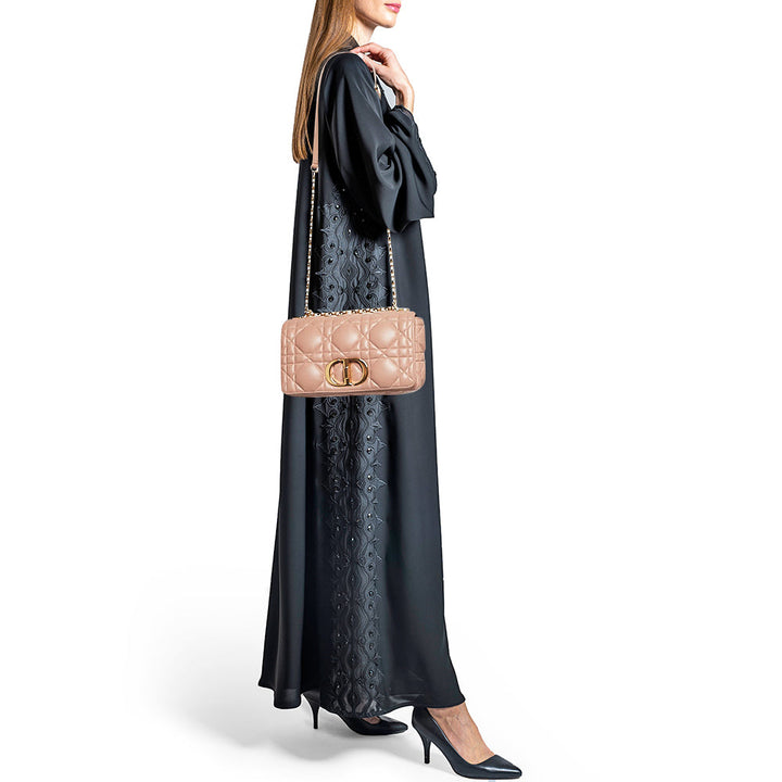 Top quality Dior Beige Quilted Leather Medium Caro Shoulder Bag