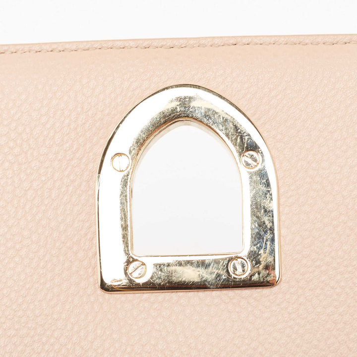 Top quality Dior Peach Leather Medium ama Flap Shoulder Bag