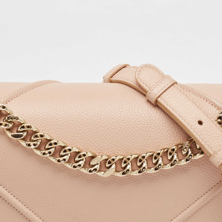 Top quality Dior Peach Leather Medium ama Flap Shoulder Bag