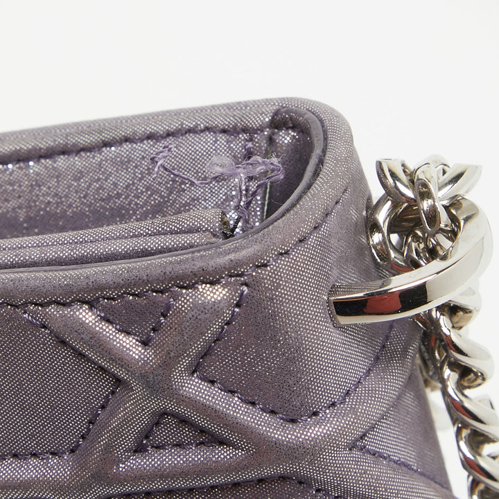 Top quality Dior Purple Iridescent Leather ama Wallet on Chain
