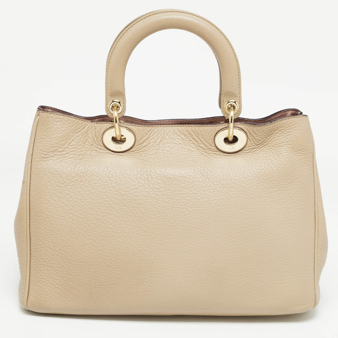 Top quality Dior Beige Leather Medium issimo Shopper Tote