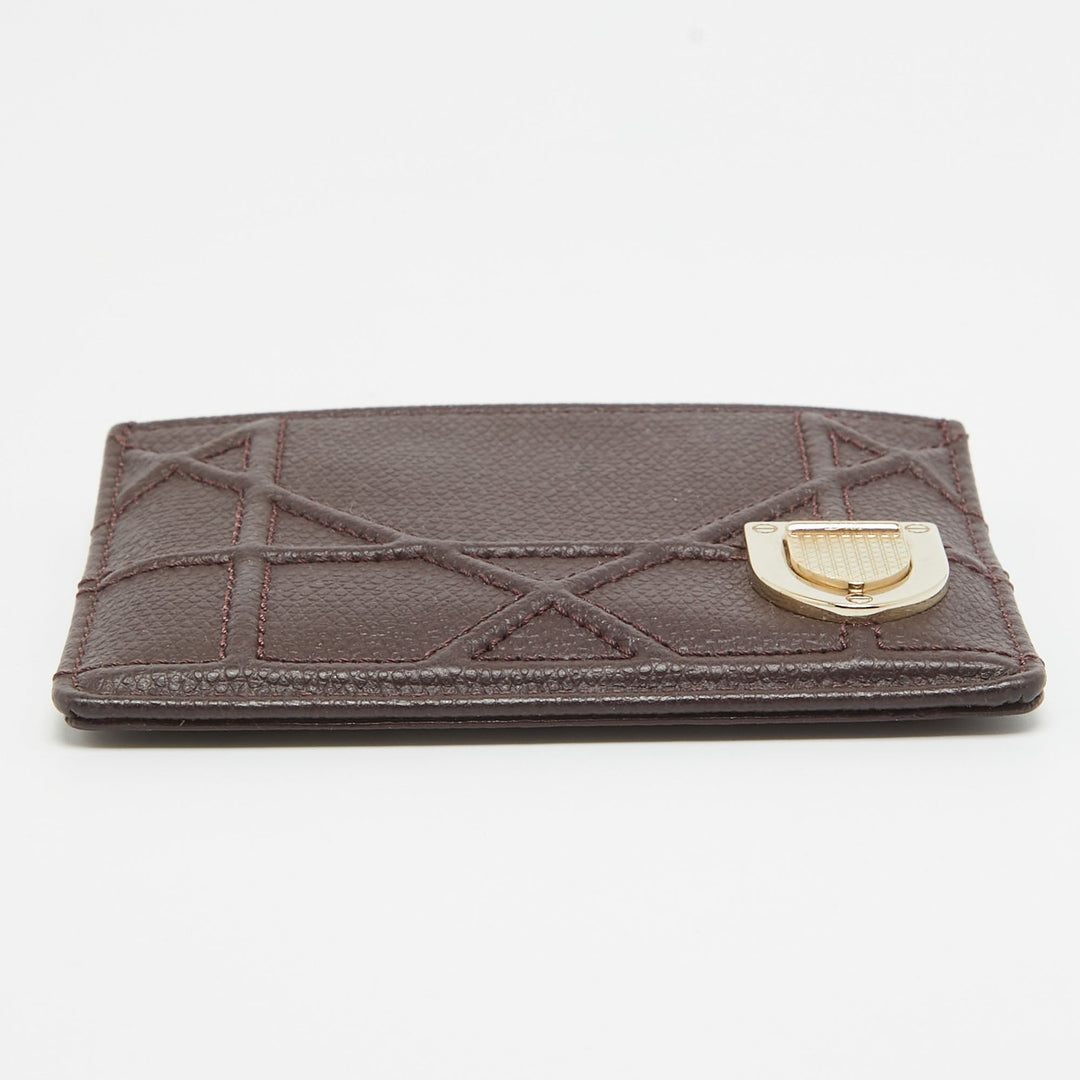 Top quality Dior Burgundy Leather ama Card Holder