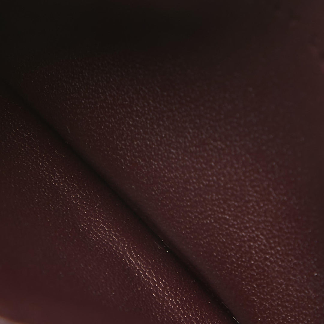 Top quality Dior Burgundy Leather ama Card Holder