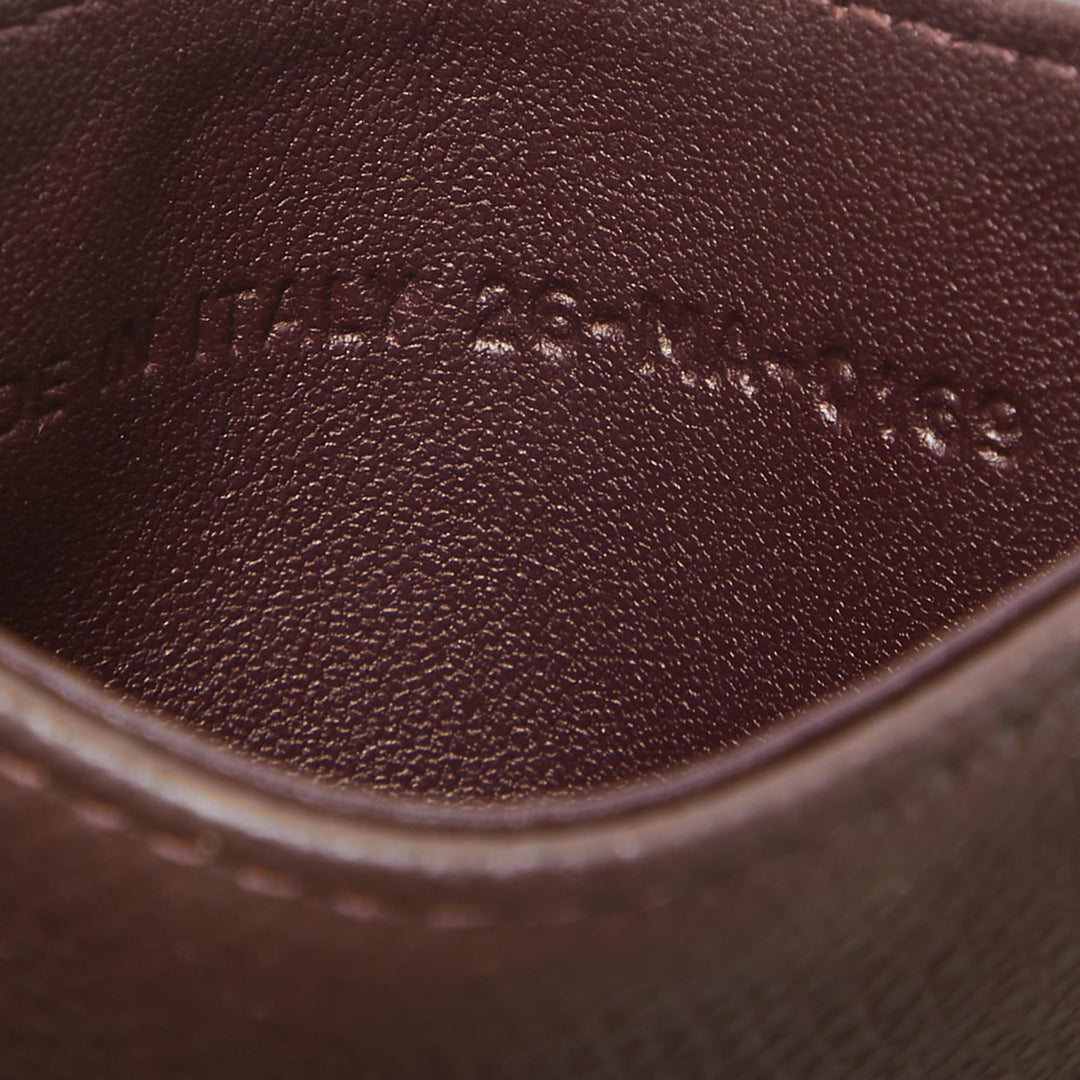 Top quality Dior Burgundy Leather ama Card Holder