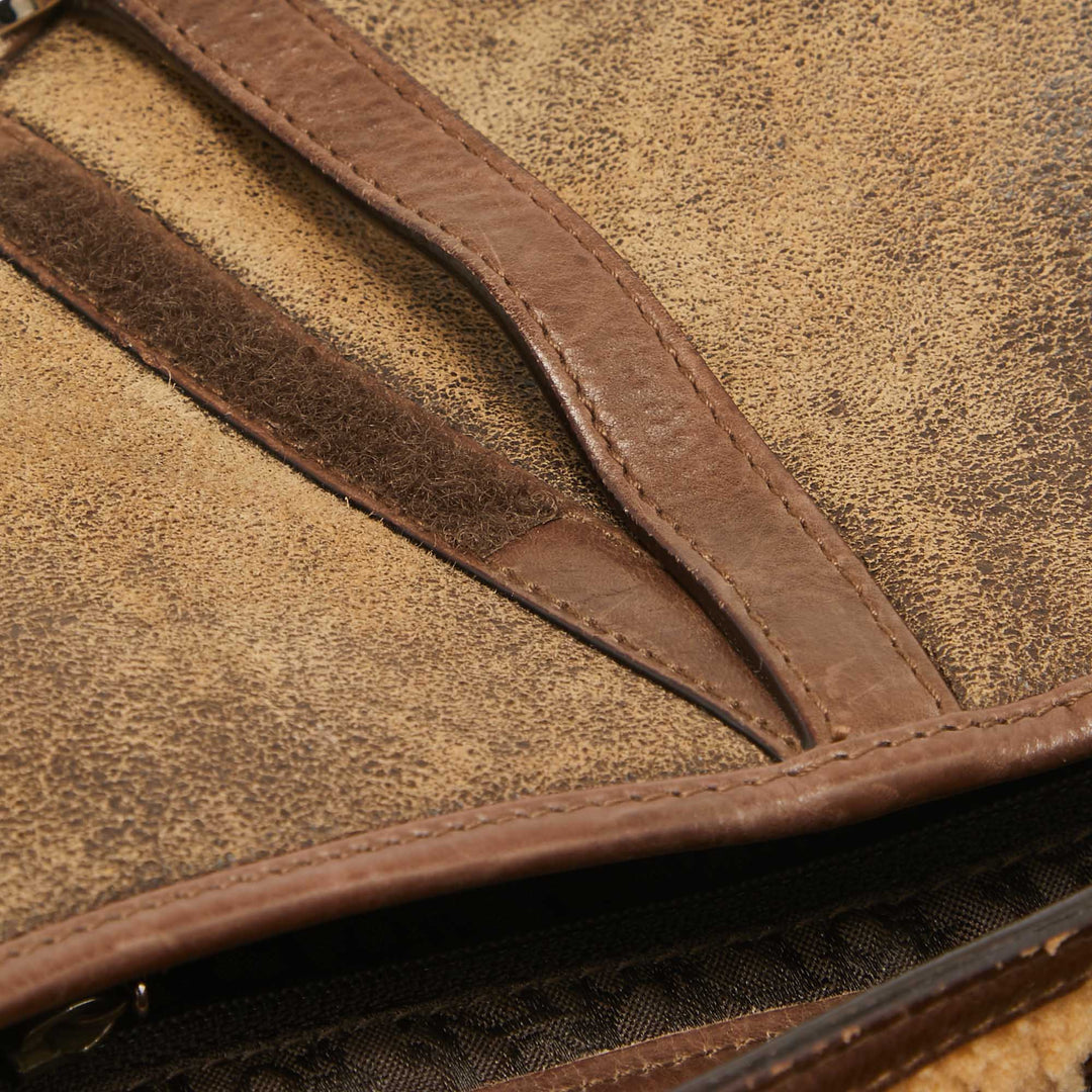 Top quality Dior Beige/Brown Shearling and Leather Saddle Bag