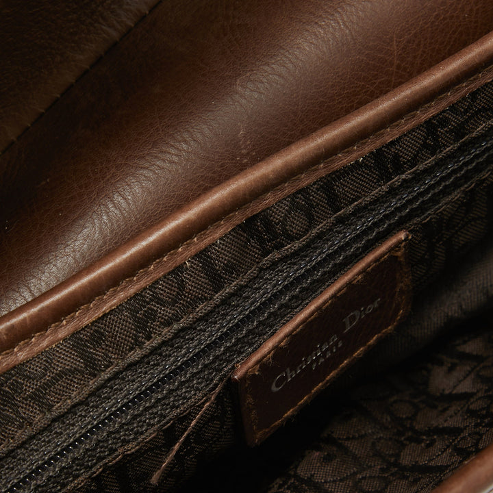 Top quality Dior Beige/Brown Shearling and Leather Saddle Bag