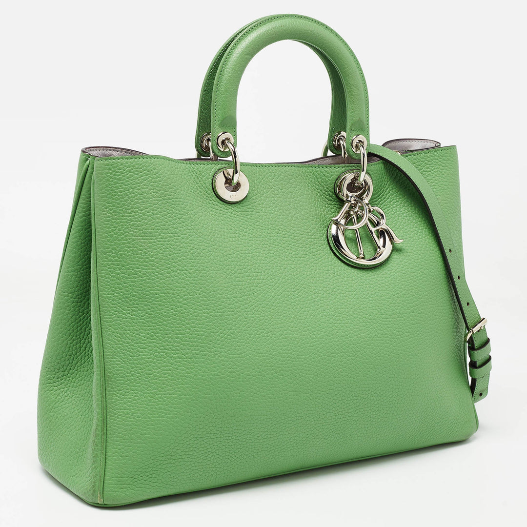 Top quality Dior Green Leather Large issimo Shopper Tote