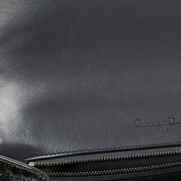 Top quality Dior Grey Patent Leather Medium ama Shoulder Bag