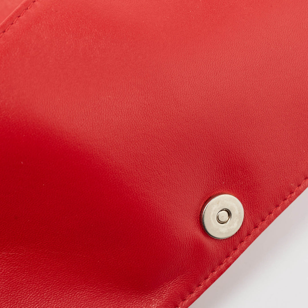 Top quality Dior Red Cannage Leather Lady  Chain Clutch