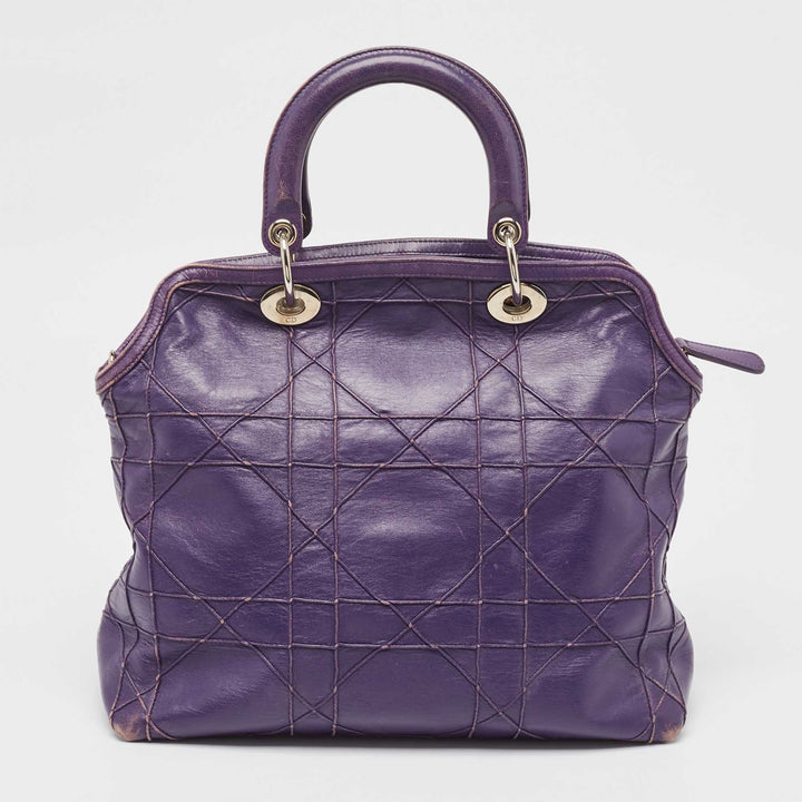 Top quality Dior Purple Cannage Leather Granville Tote