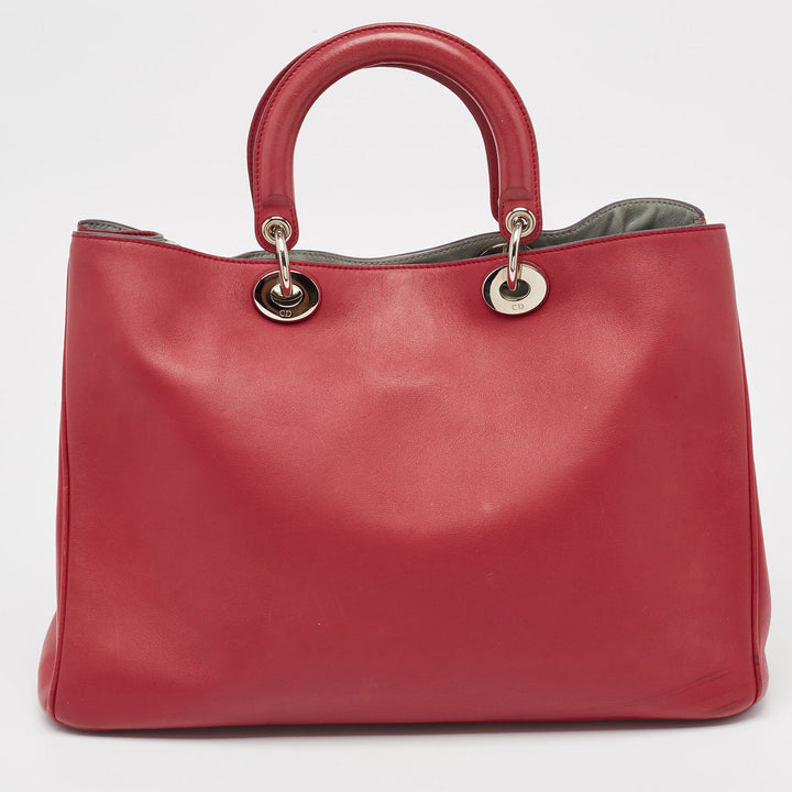Top quality Dior Red Leather Large issimo Shopper Tote
