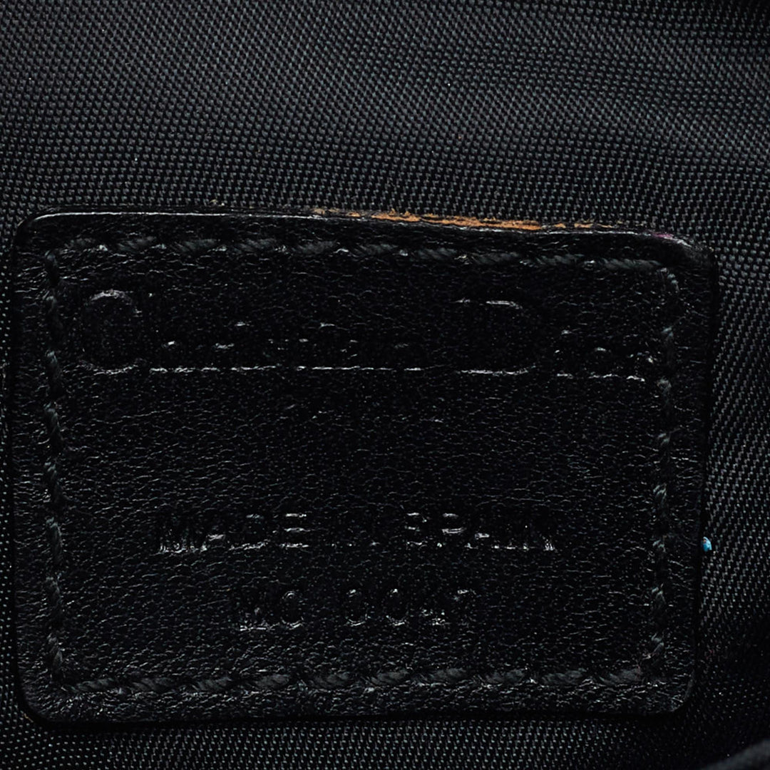Top quality Dior Black Oblique Canvas and Leather Mini Crossbody Bag