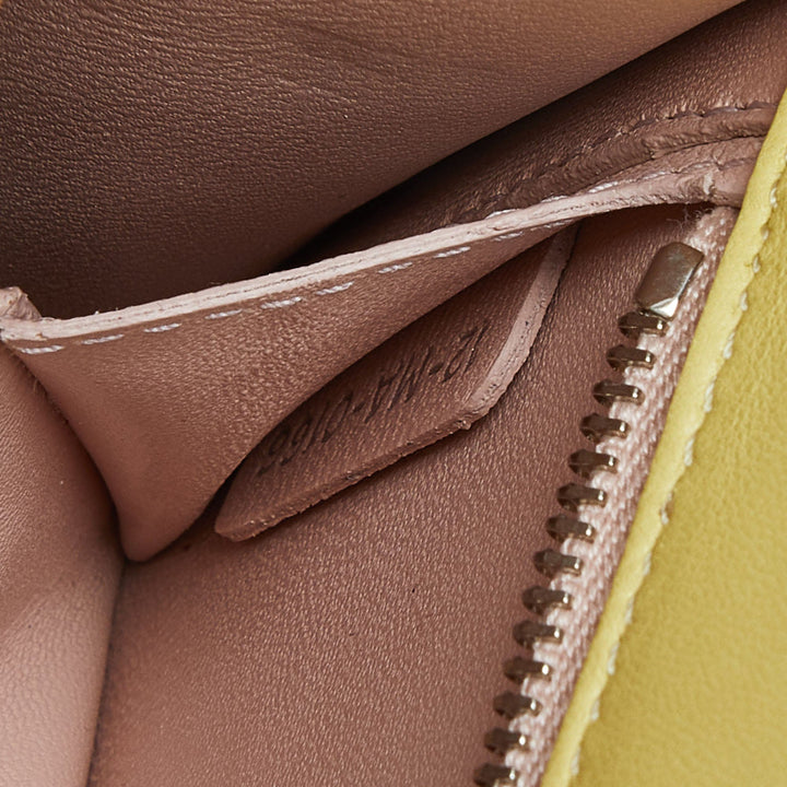 Top quality Dior Light Yellow Patent Leather ama Club Shoulder Bag