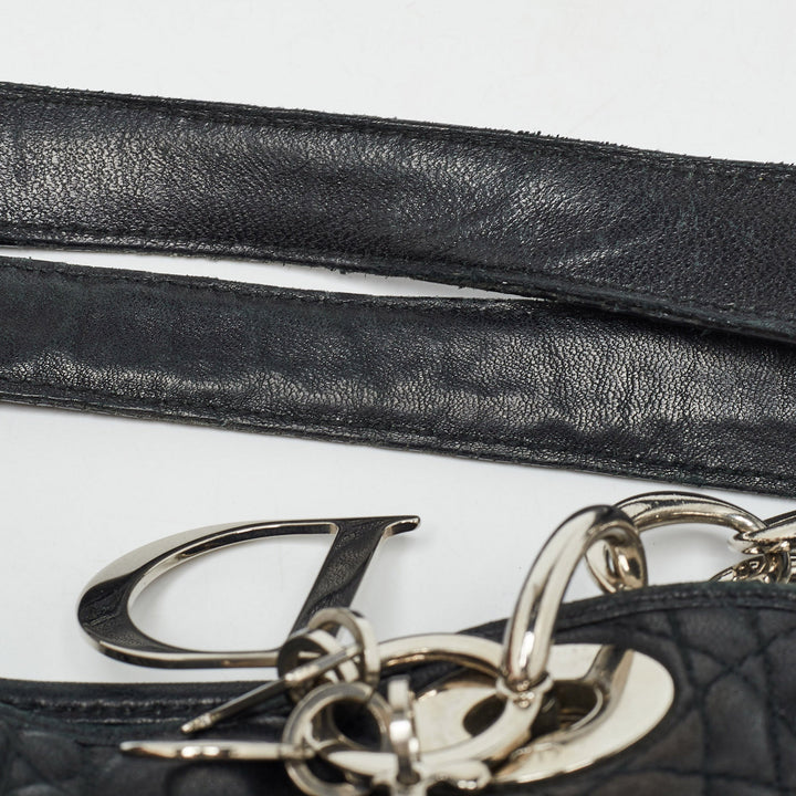 Top quality Dior Black Cannage Quilted Leather Soft Lady  Tote