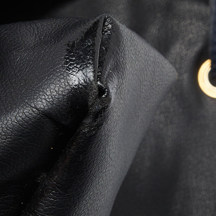 Top quality Dior Blue Leather String Bucket Bag