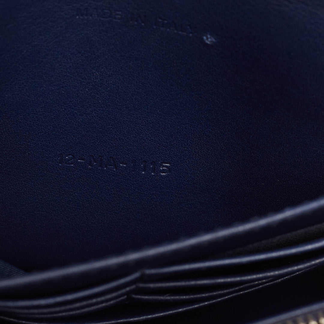 Top quality Dior Dark Blue Patent Leather Miss  Promenade Wallet on Chain