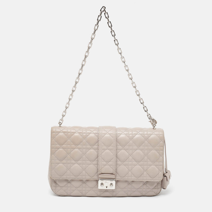Top quality Dior Grey Cannage Leather Large Miss  Shoulder Bag
