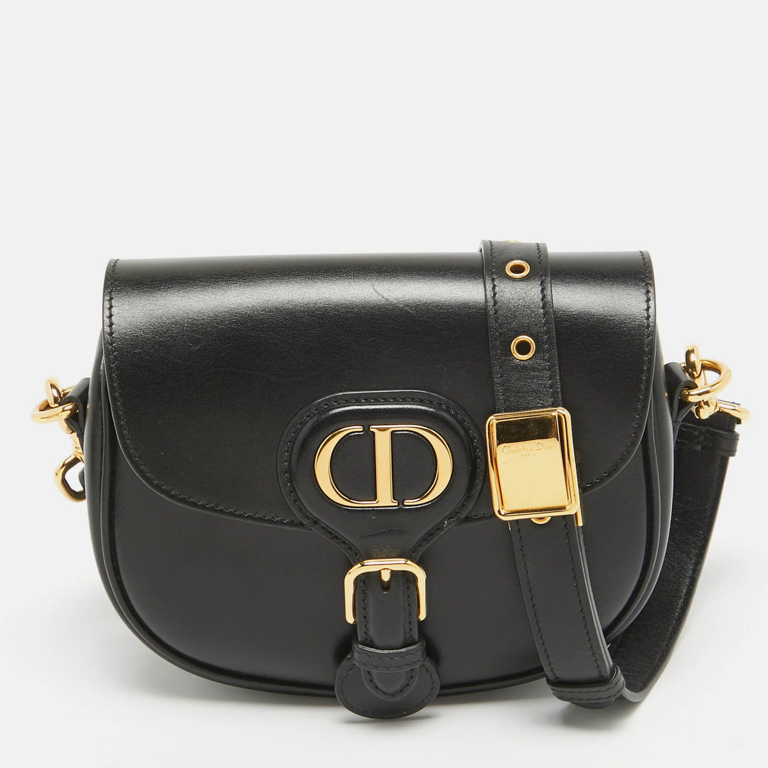 Top quality Dior Black Leather Small Bobby Bag