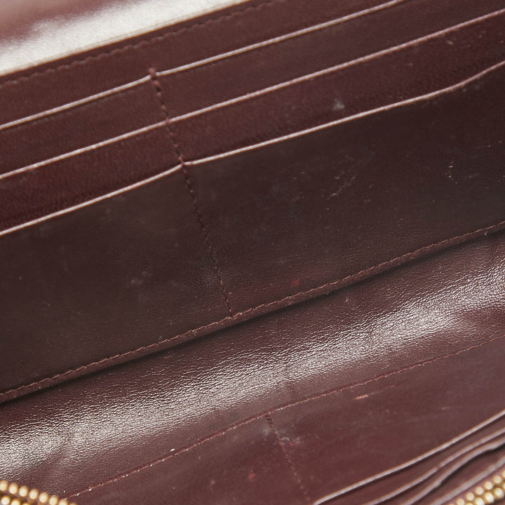 Top quality Dior Burgundy Leather ama Wallet on Chain