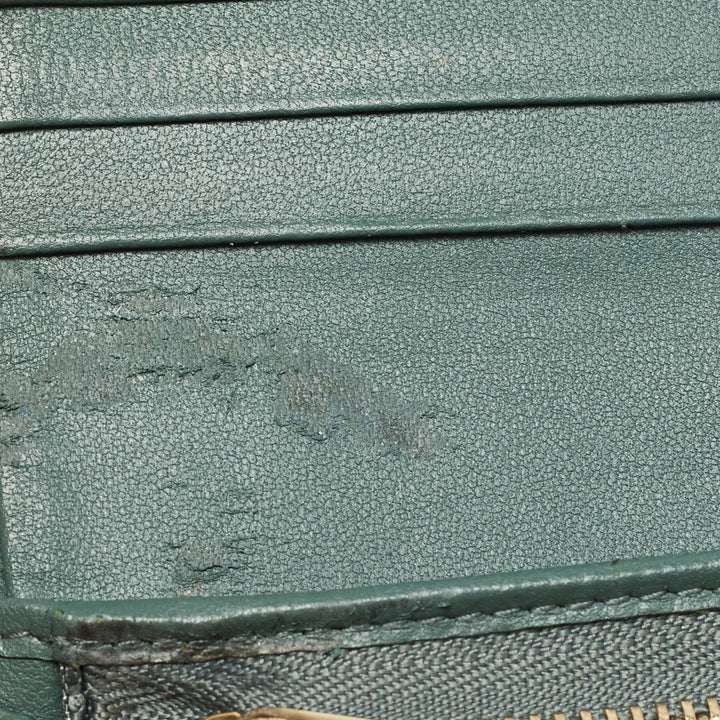 Top quality Dior Green Leather ama Bifold Compact Wallet