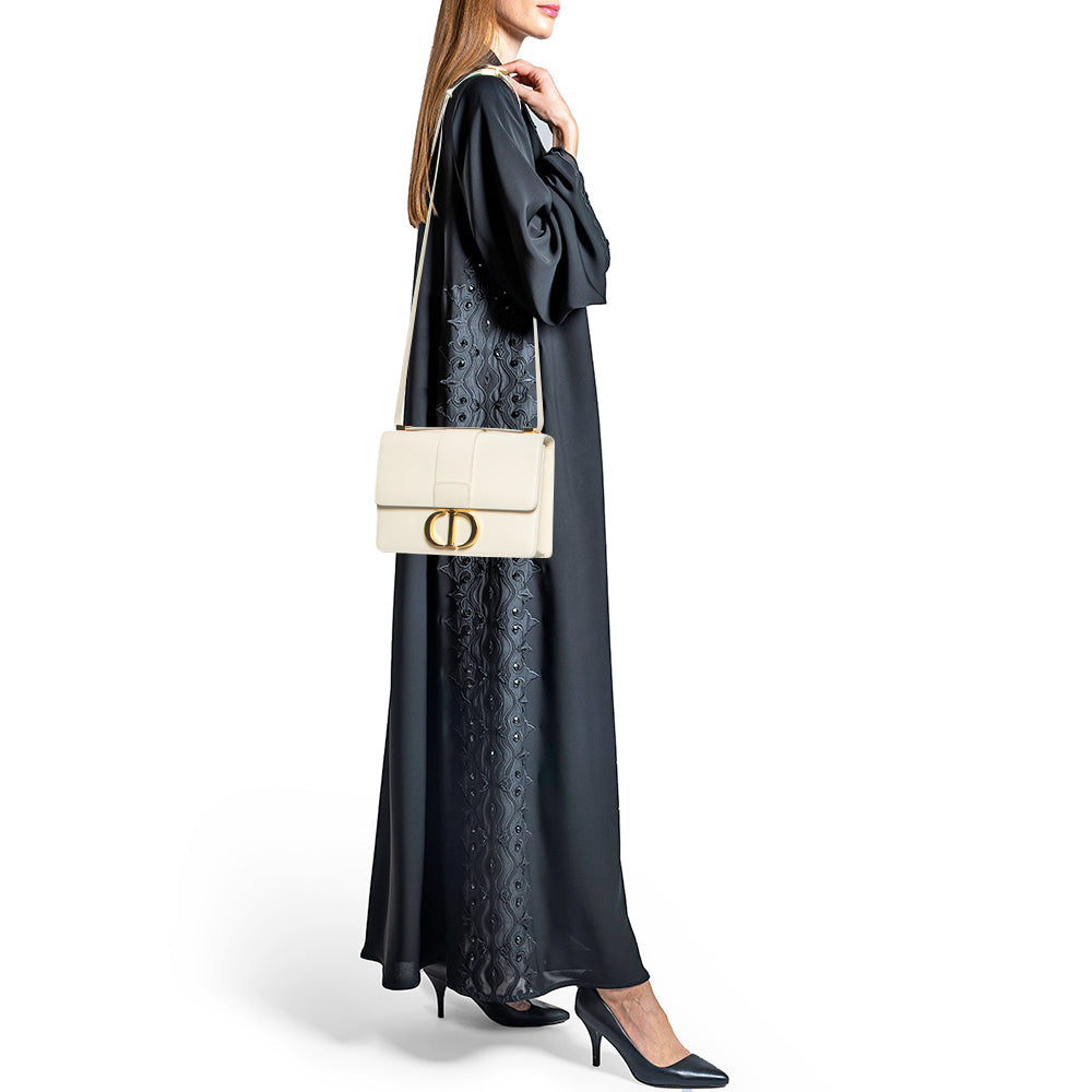 Top quality Dior Off -White Leather 30 Montaigne Shoulder Bag