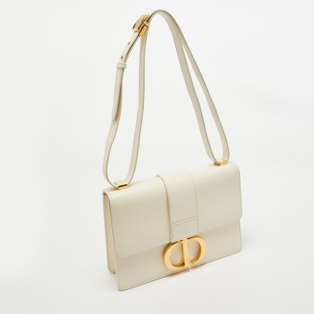 Top quality Dior Off -White Leather 30 Montaigne Shoulder Bag