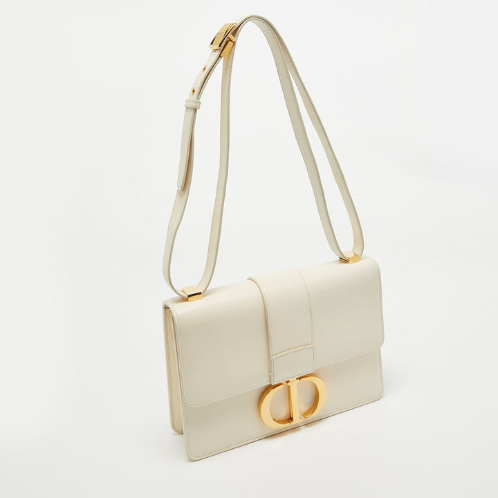 Top quality Dior Off -White Leather 30 Montaigne Shoulder Bag