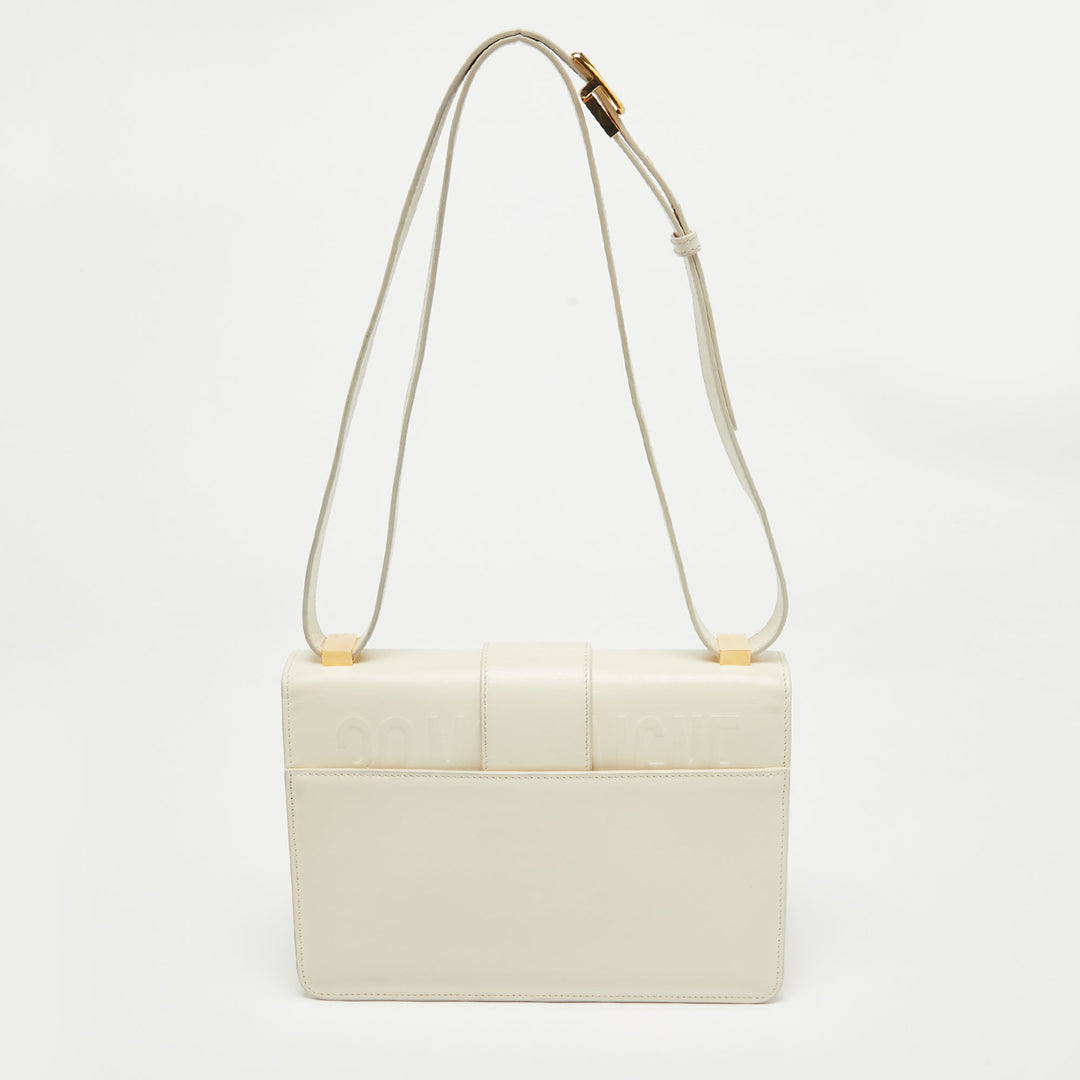 Top quality Dior Off -White Leather 30 Montaigne Shoulder Bag