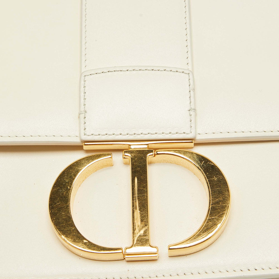 Top quality Dior Off -White Leather 30 Montaigne Shoulder Bag