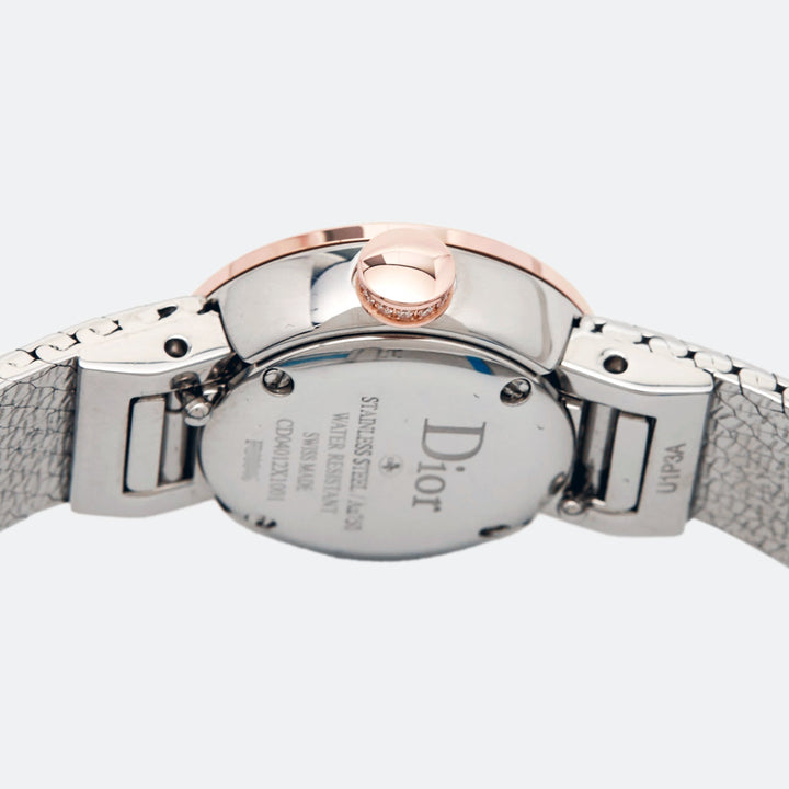 Top quality Dior Red 18k Rose Gold Stainless Steel Diamonds La De  CD04012X1001 Women's Wristwatch 19 mm