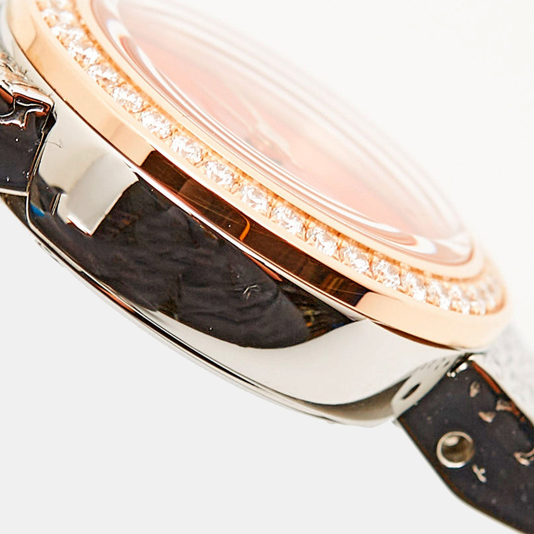 Top quality Dior Red 18k Rose Gold Stainless Steel Diamonds La De  CD04012X1001 Women's Wristwatch 19 mm