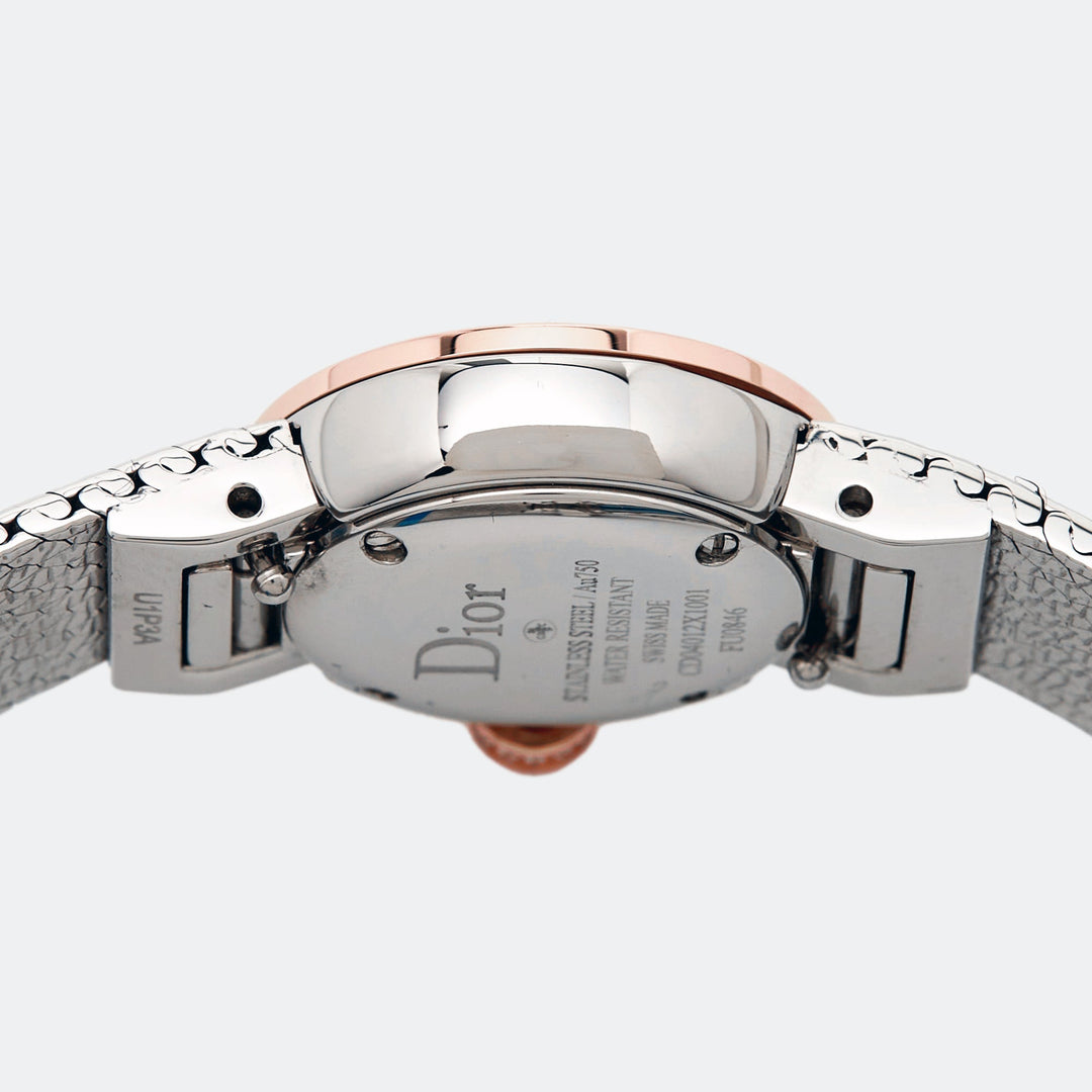 Top quality Dior Red 18k Rose Gold Stainless Steel Diamonds La De  CD04012X1001 Women's Wristwatch 19 mm