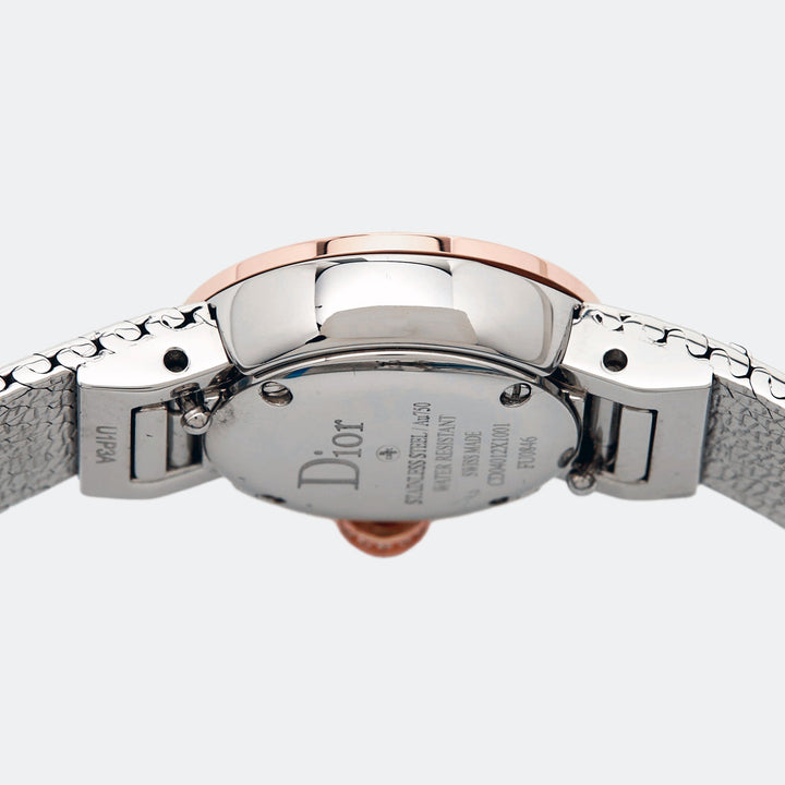 Top quality Dior Red 18k Rose Gold Stainless Steel Diamonds La De  CD04012X1001 Women's Wristwatch 19 mm