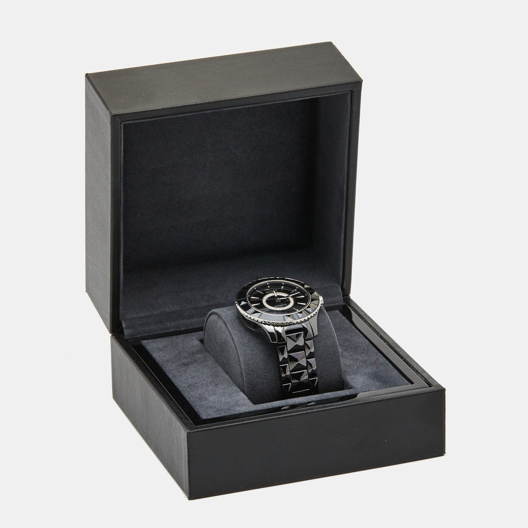 Top quality Dior Black Diamond Ceramic Stainless Steel  VIII CD1245E0C002 Women's Wristwatch 38 mm