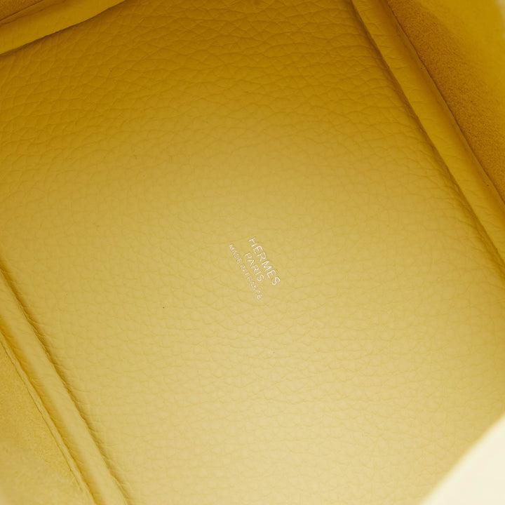 Top quality Hermes Jaune Milton Taurillon Clemence Leather Picotin Lock 18 Bag