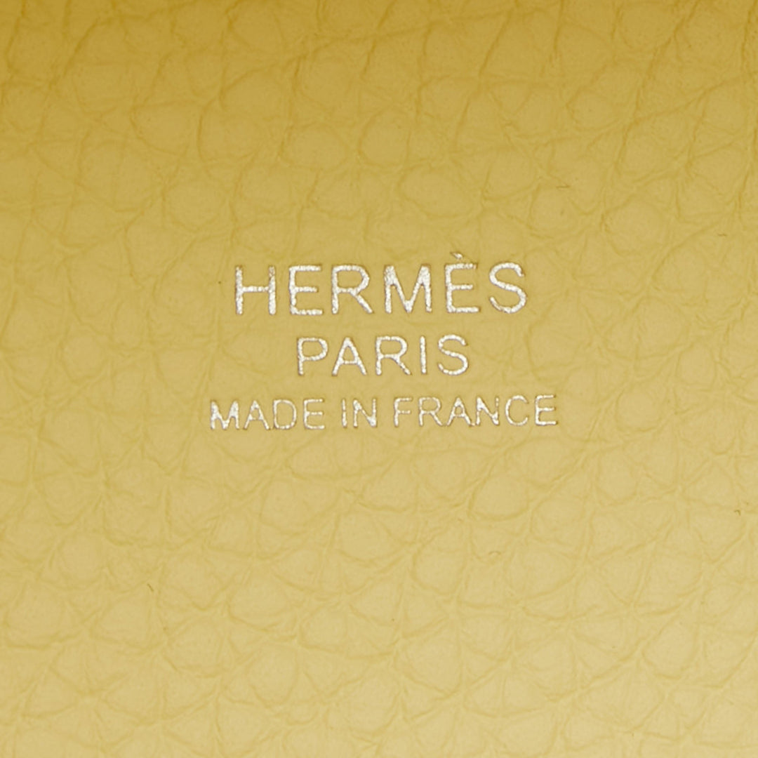 Top quality Hermes Jaune Milton Taurillon Clemence Leather Picotin Lock 18 Bag