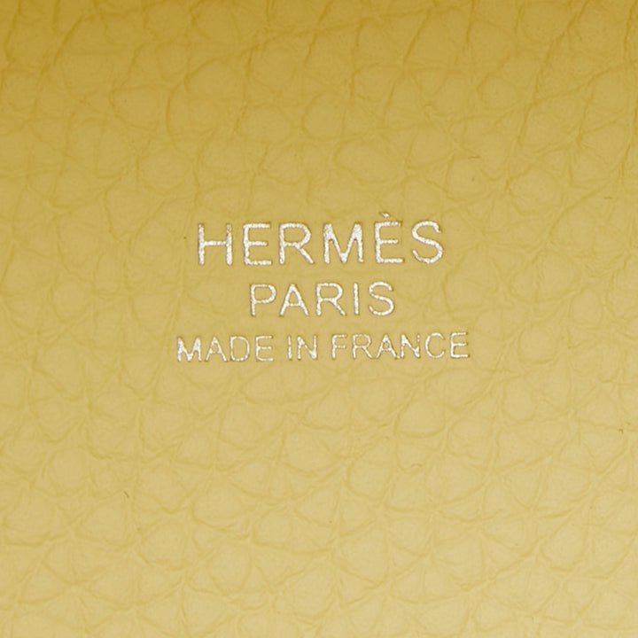 Top quality Hermes Jaune Milton Taurillon Clemence Leather Picotin Lock 18 Bag