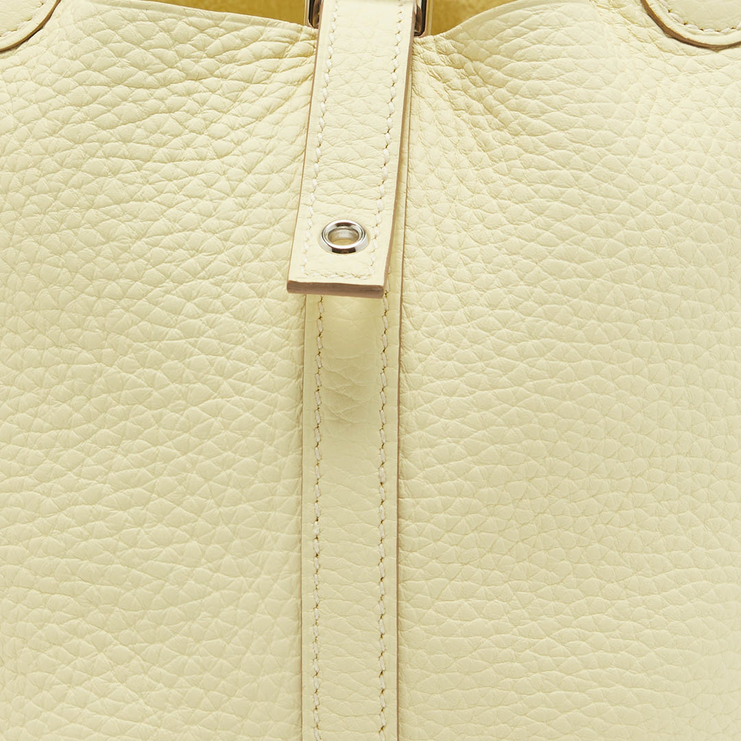 Top quality Hermes Jaune Milton Taurillon Clemence Leather Picotin Lock 18 Bag