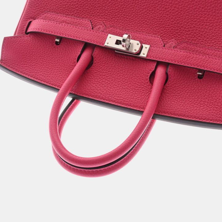 Top quality Hermes Pink Togo Leather Palladium Hardware Birkin 25 Bag