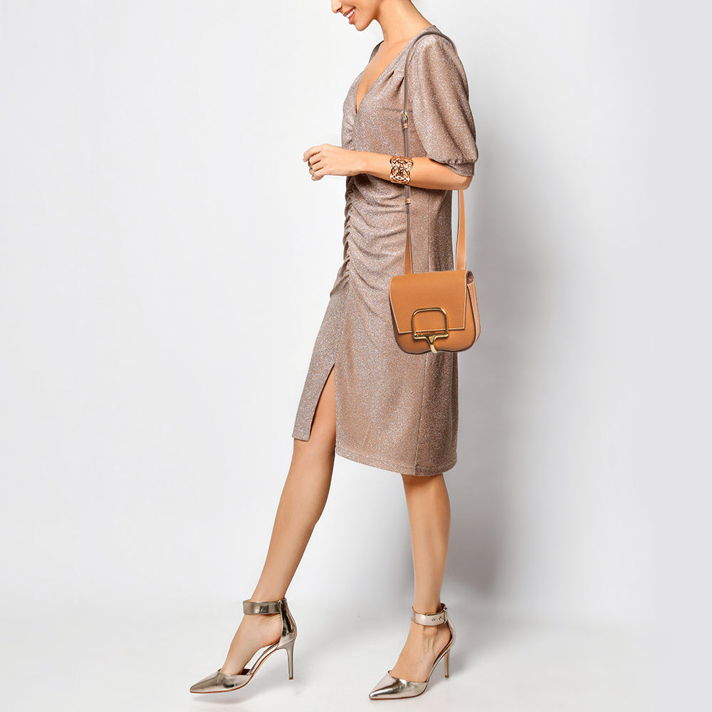 Premium Handmade Hermes Gold Epsom Leather Della Cavalleria Mini Bag