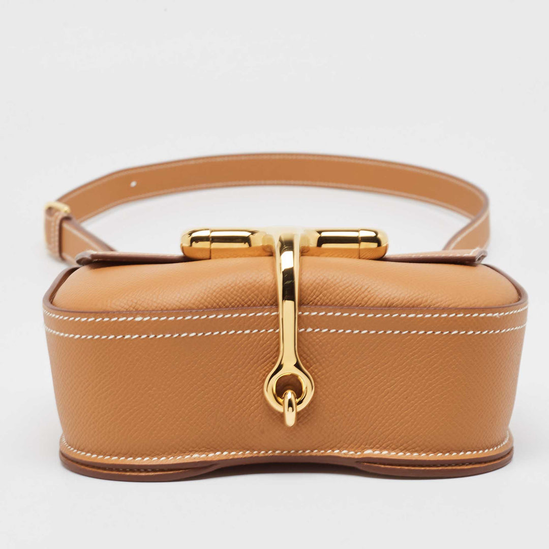 Premium Handmade Hermes Gold Epsom Leather Della Cavalleria Mini Bag