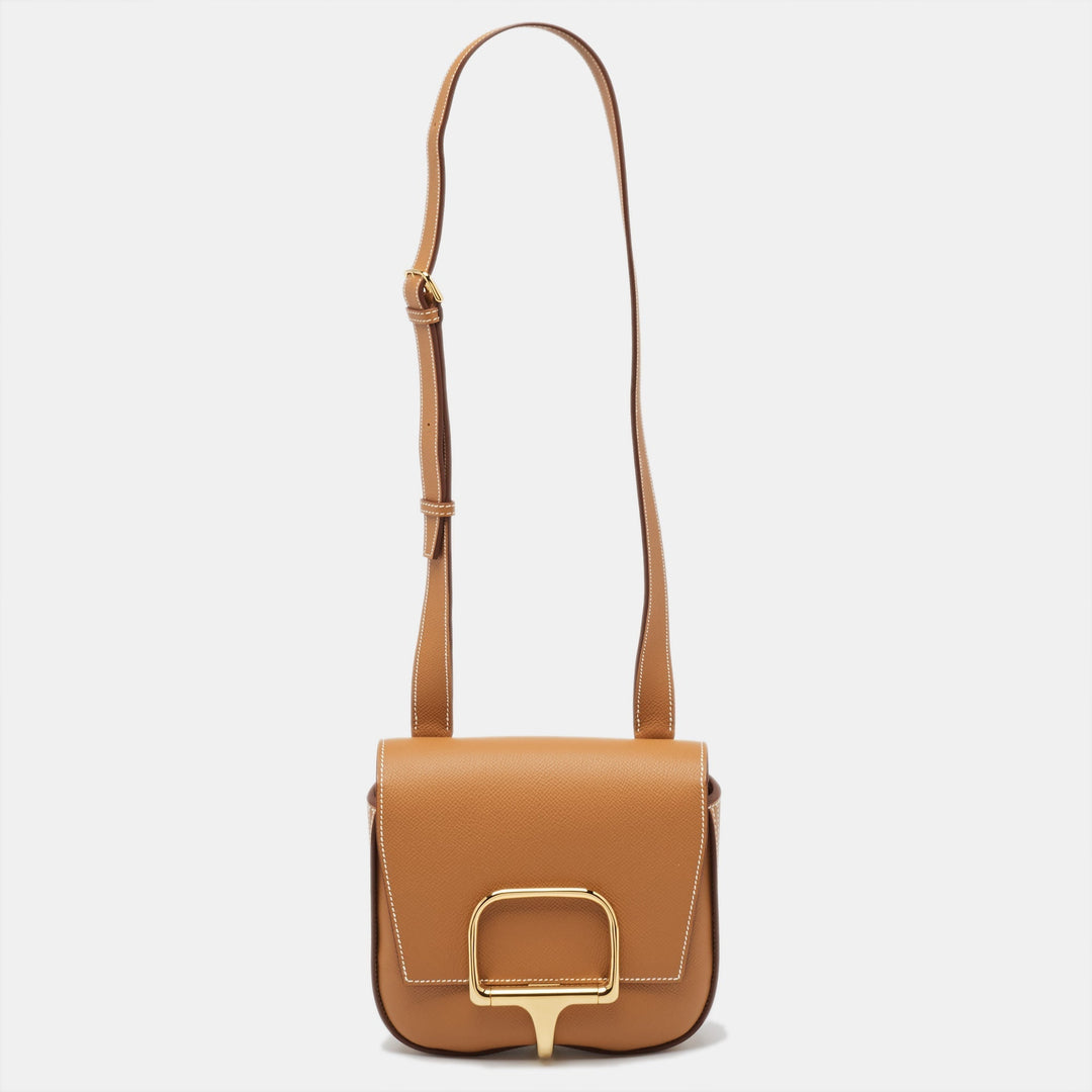 Premium Handmade Hermes Gold Epsom Leather Della Cavalleria Mini Bag