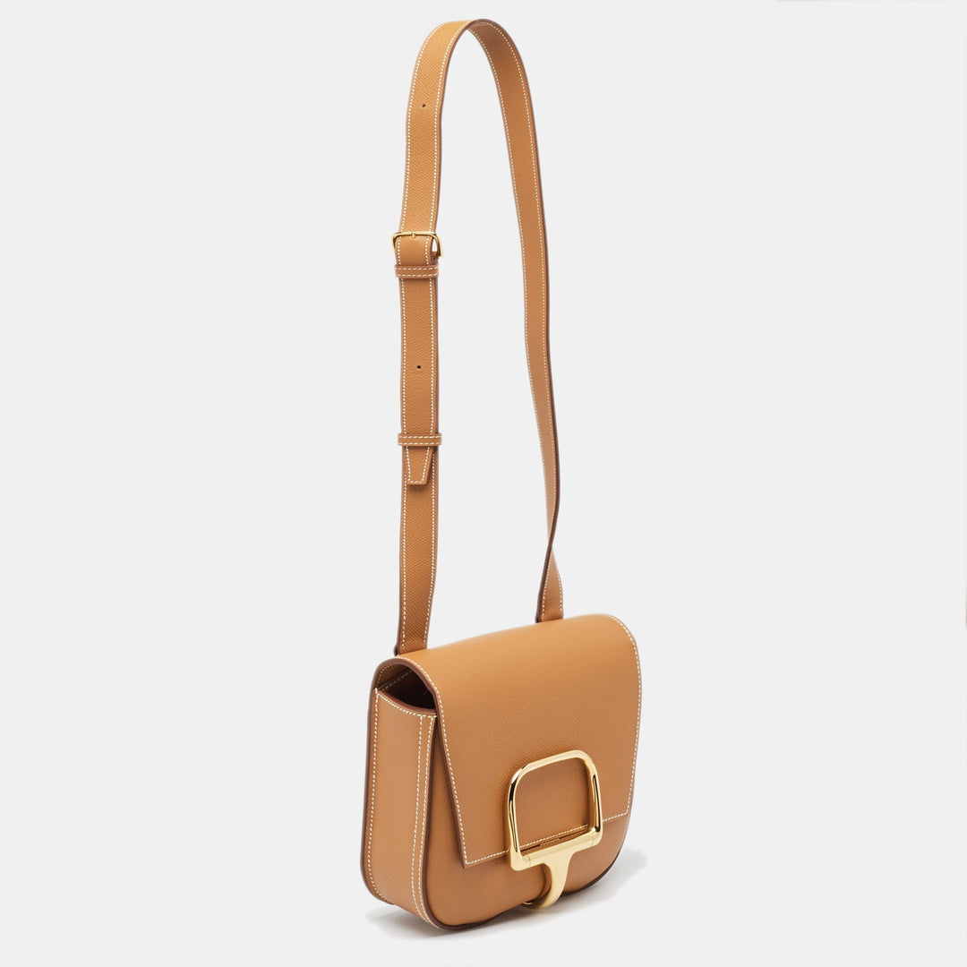 Premium Handmade Hermes Gold Epsom Leather Della Cavalleria Mini Bag