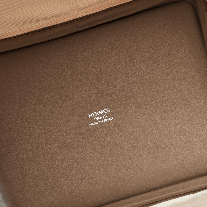 Top quality Hermes Ecro/Etoupe Toile and and Swift Leather Cargo Picotin Lock 18 Bag